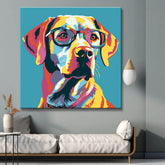 Pop Art Dog - Painting by Numbers